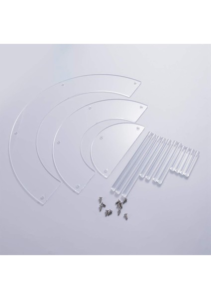 Santkuee 2 Adet Şeffaf Çıkarılabilir Akrilik Kek Ekran Standı Parti Yuvarlak Kek Tutucu Düğün Doğum Günü Partisi Dekorasyon (Yurt Dışından) fırsatları