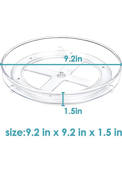Santkuee Temizle Tembel Organizatör, Dolaplar Için Döner Tabla Baharat Rafı Mutfak, Banyo, Kiler Organizasyonu ve Depolama, 9 Inç (Yurt Dışından) fiyatları