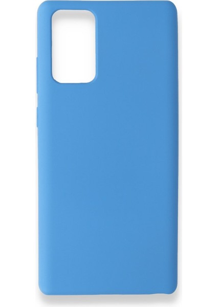Samsung Galaxy Note 20 Kadife Dolgulu Lansman Silikon Kılıf Rcv/Nano Lansman