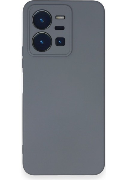 Vivo Y35 Kadife Dolgulu Lansman Silikon Kılıf Rcv/Nano Lansman