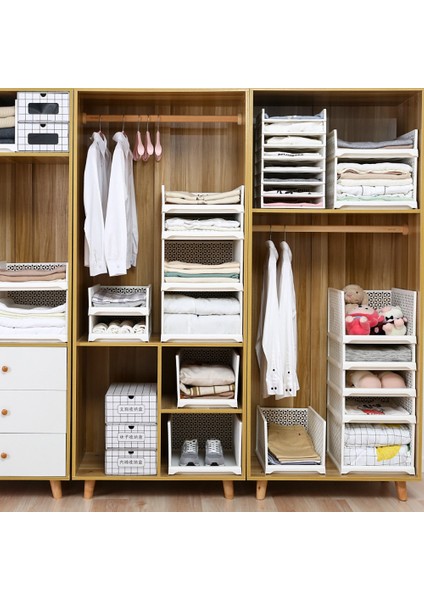 Santkuee Dolap Depolama Dolabı Organizatör Çekmece Istiflenebilir Dolap Saklama Kutusu Dolap Organizatör Dolap Depolama Çekmecesi B (Yurt Dışından) fırsatları