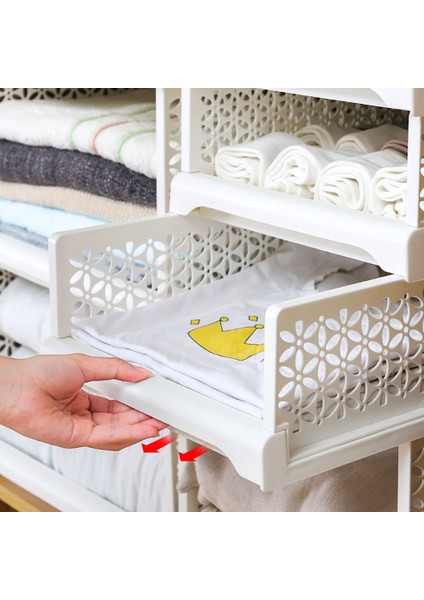 Santkuee Dolap Depolama Dolabı Organizatör Çekmece Istiflenebilir Dolap Saklama Kutusu Dolap Organizatör Dolap Depolama Çekmecesi B (Yurt Dışından) indirimleri