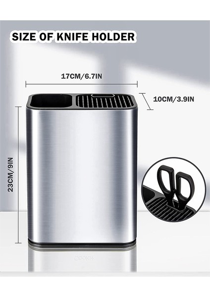 Santkuee Evrensel Bıçak Tutucu Seti, Mutfak Paslanmaz Çelik Bıçak Bloğu, Gereçler Tutucu Ayrılabilir Bıçak Tutucu Bıçaksız (Yurt Dışından) fiyatları