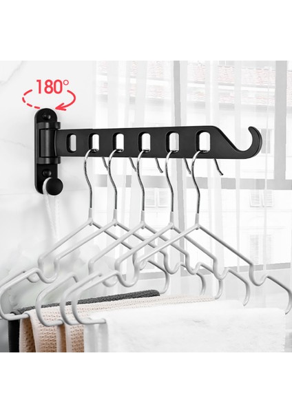 Santkuee Alüminyum Siyah Elbise Askısı Döner Katlanır Elbise Askısı Duvara Monte Askı Kurutma Rafı Kurutma Makinesi Balkon Kurutma (Yurt Dışından) modelleri