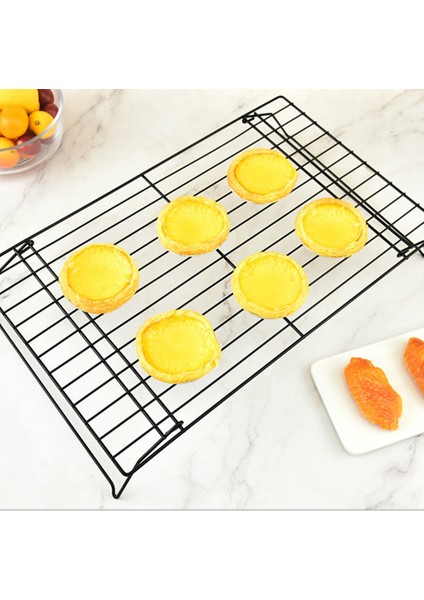 Santkuee Üç Katmanlı Katlanır Kek Soğutma Rafı Ekmek Kurutma Rafı Bisküvi Rafı Demir Yapışmaz Mutfak Depolama Rafı (Yurt Dışından) fırsatları