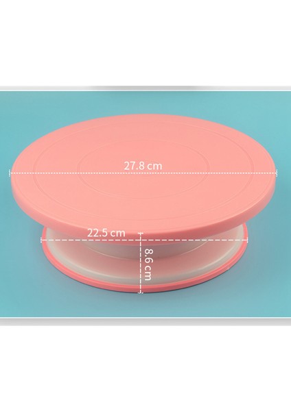 Santkuee Plastik Döner Plaka Kek Dahili Rulman Döner Iplik Yuvarlak Kek Standı Cupcake Döner Masa Döner Tabla Araçları-A (Yurt Dışından) modelleri