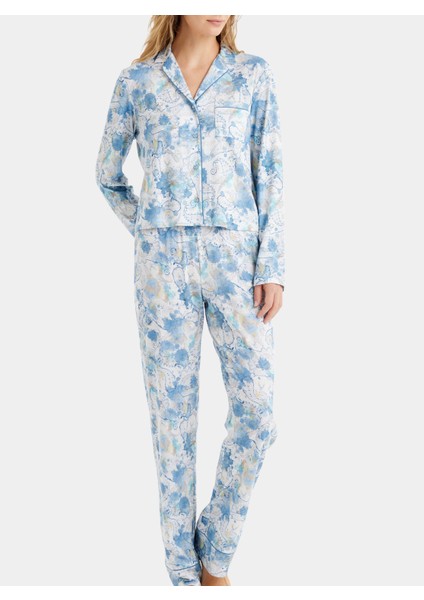 Kadın Pijama Takımı 51626 - Baskılı modelleri