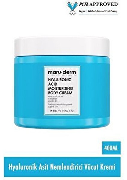 Hyaluronik Asit Nemlendirici Vücut Kremi 400 ml Derin Nemlendirme Etkisiyle modelleri