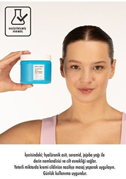 Hyaluronik Asit Nemlendirici Vücut Kremi 400 ml Derin Nemlendirme Etkisiyle fırsatları