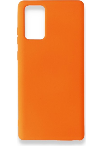 Samsung Galaxy Note 20 Kadife Dolgulu Lansman Silikon Kılıf Rcv/Nano Lansman
