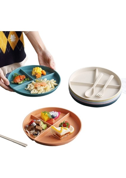 Ev Tipi Üç Bölmeli Plastik Servis Tepsisi (Yurt Dışından) modelleri