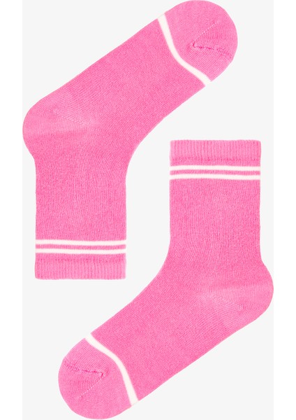 Çok Renkli Kız Çocuk Pinky Woof 4lü Soket Çorap indirimleri