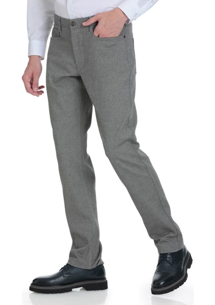 Bej Regular Fit 5 Cep Pamuklu Kot Pantolon