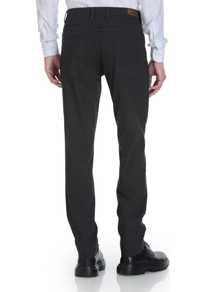 Antrasit Regular Fit 5 Cep Pamuklu Kot Pantolon