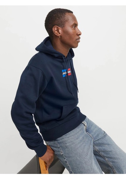 Jack&jones 12268422 Kapsonlu Erkek Sweat - Lacivert fırsatları