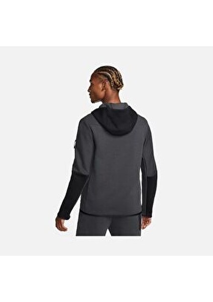 Sportswear Tech Fleece Windrunner Kapüşonlu Erkek Sweatshirt Beyaz Renkli Rahat Kesim