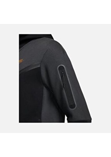 Sportswear Tech Fleece Windrunner Kapüşonlu Erkek Sweatshirt Beyaz Renkli Rahat Kesim