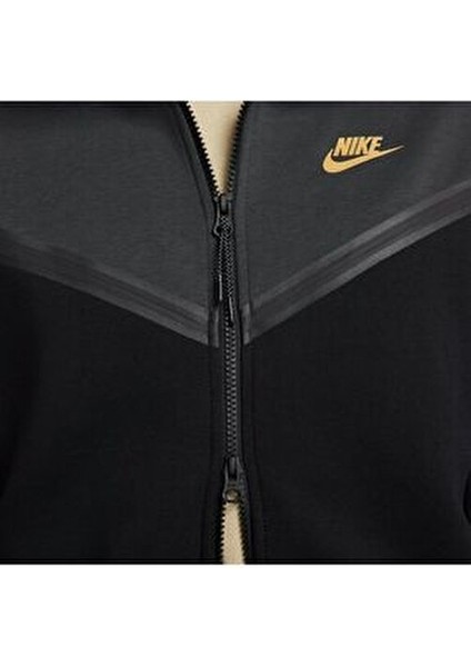 Sportswear Tech Fleece Windrunner Kapüşonlu Erkek Sweatshirt Beyaz Renkli Rahat Kesim