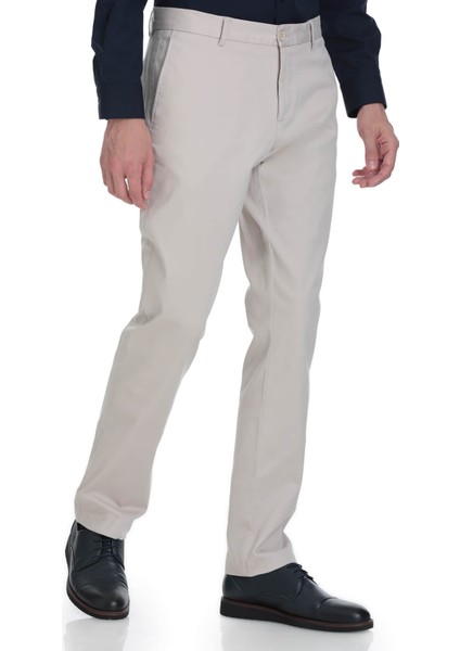 Taş Regular Fit Yandan Cepli Pamuklu Kanvas Pantolon