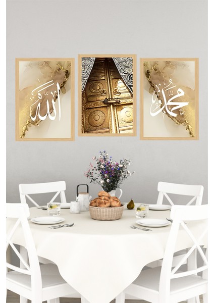 📿 3’lü Manevi Çerçeve Görünümlü Tablo Seti 🌟 CRVS1101 13 x 17 indirimleri