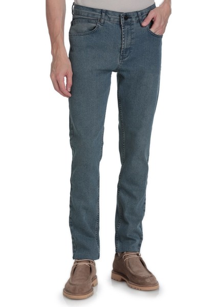 Mavi Rahat Kesim 5 Cep Pamuklu Kot Pantolon modelleri