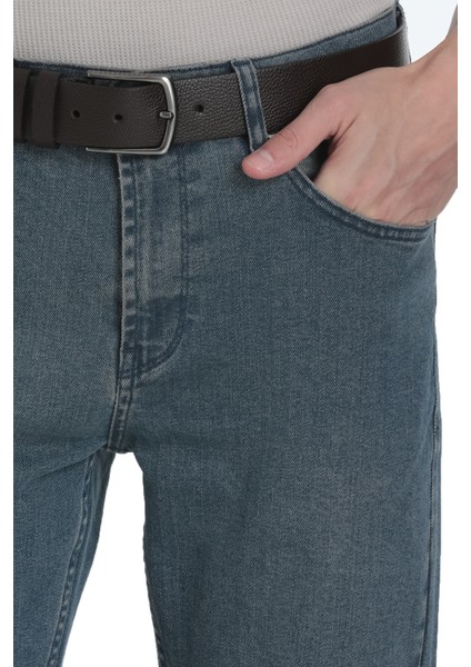 Mavi Rahat Kesim 5 Cep Pamuklu Kot Pantolon fırsatları