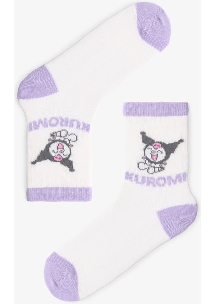 Çok Renkli Kız Çocuk Lic Kuromi 2li Soket Çorap fiyatları