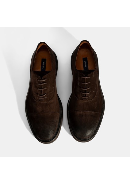 Erkek Kahve Bağcıklı Süet Günlük Ayakkabı