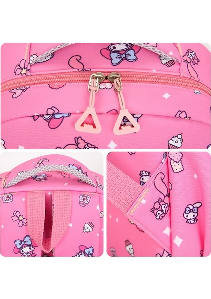 4 Parça Çocuk Sırt Çantası Seti Ilkokul Çantası Kt Kedi Karikatür Sırt Çantası Sevimli Çift Omuzlu Çanta Hafif Seyahat Çantası (Yurt Dışından) modelleri