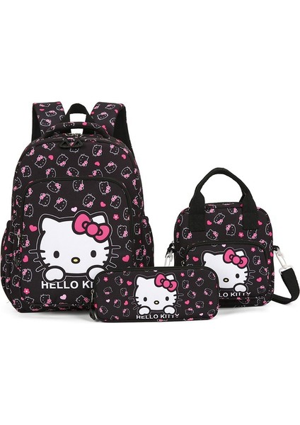 Üç Parçalı Çocuk Okul Çantası Ilkokul Okul Çantası Kt Kedi Sırt Çantası Karikatür Sırt Çantası Sevimli Sırt Çantası Dışarı Çıkış Seyahat (Yurt Dışından)