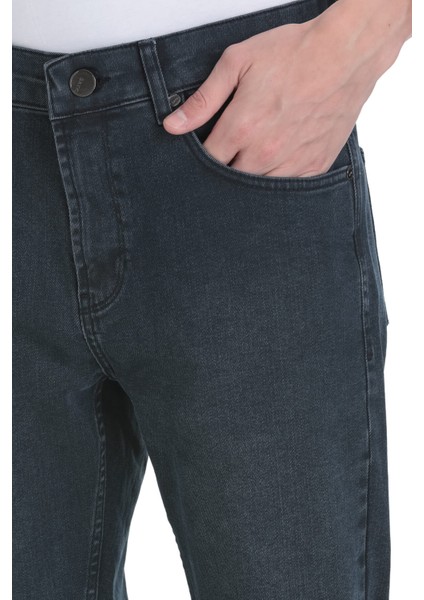 Lacivert Rahat Kesim 5 Cep Pamuklu Kot Pantolon fırsatları