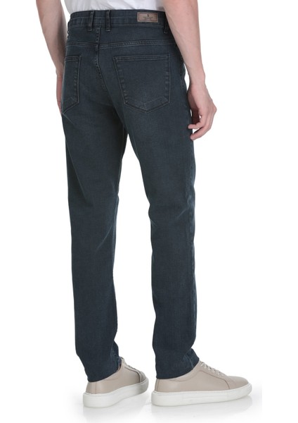 Lacivert Rahat Kesim 5 Cep Pamuklu Kot Pantolon indirimleri