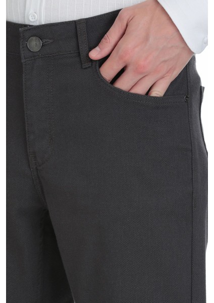 Gri Rahat Kesim 5 Cep Pamuklu Kanvas Pantolon fırsatları