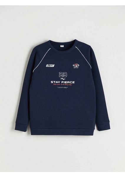 Lcw Kids Lacivert Bisiklet Yaka Erkek Çocuk Eşofman Takımı fırsatları