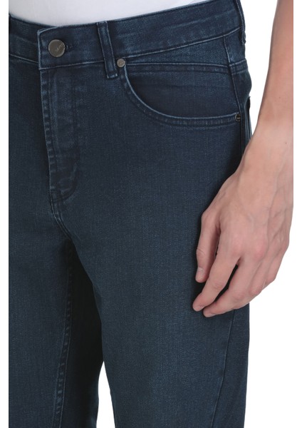Lacivert Regular Fit 5 Cep Pamuklu Kot Pantolon fırsatları