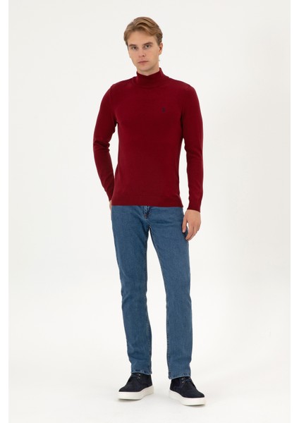 Erkek Bordo Kazak /triko 50313712-VR014 fırsatları