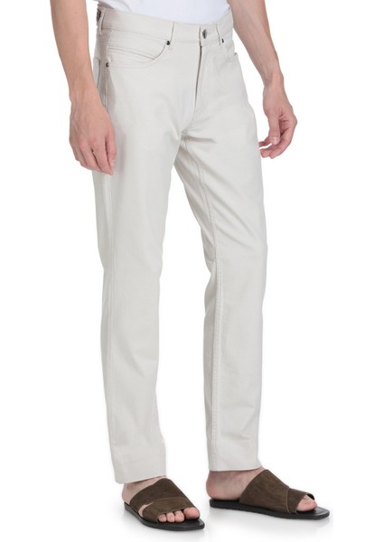 Keten Regular Fit Pamuklu 5 Cep Kanvas Pantolon