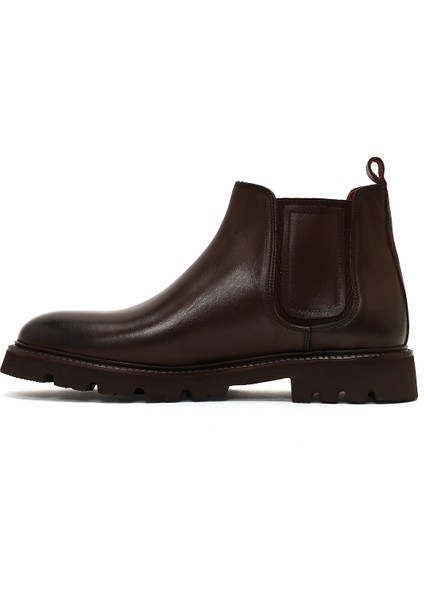 Erkek Kahverengi Deri Chelsea Bot 25WFD724118 fiyatları