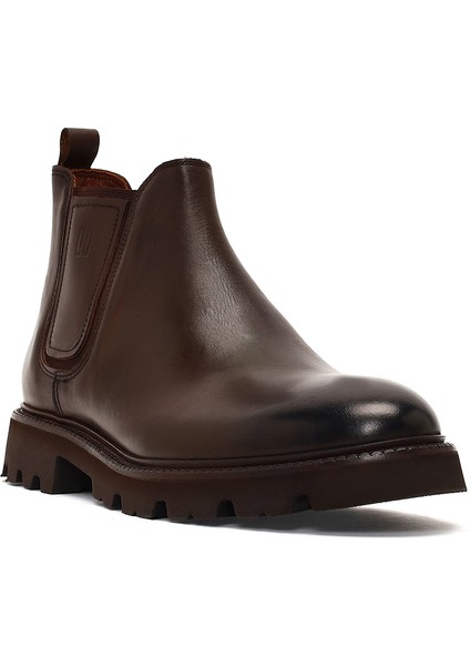 Erkek Kahverengi Deri Chelsea Bot 25WFD724118