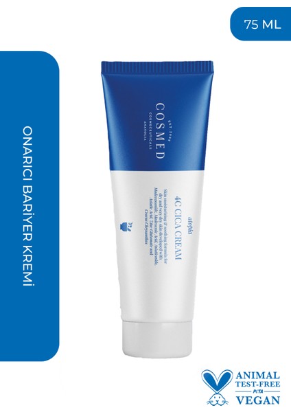 Atopia 4c Cica Centella Cream 75 Ml-Hasar Görmüş Ciltler Için Yatıştırıcı Onarıcı Bariyer Krem