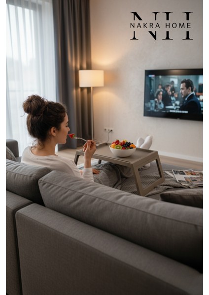 Katlanır Sehpa Tablet - Bilgisayar Sehpası Yatak Üstü Kahvaltı Sehpası , Oyun Masası “Toprak” fiyatları