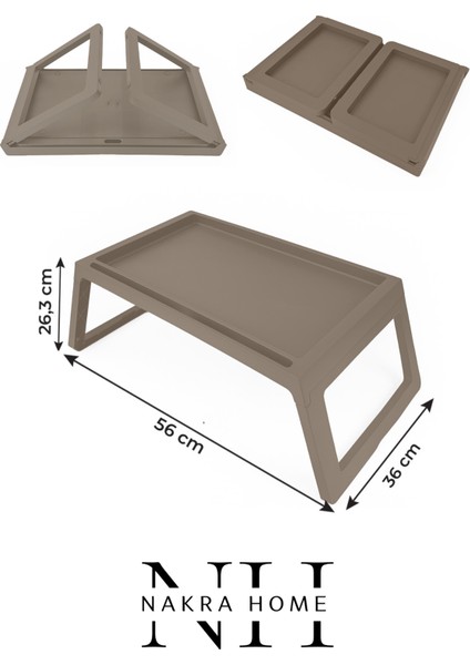 Katlanır Sehpa Tablet - Bilgisayar Sehpası Yatak Üstü Kahvaltı Sehpası , Oyun Masası “Toprak” indirimleri