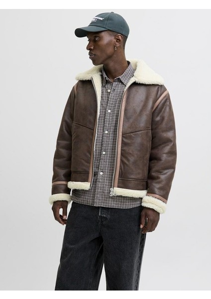 Jack Jones Lıverpool Avıator Suni Deri Erkek Ceket 12282948