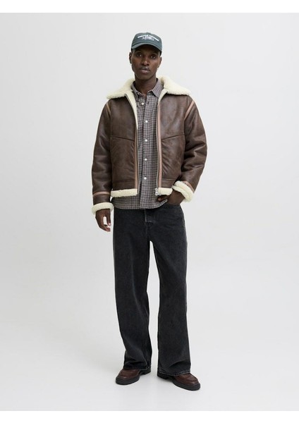 Jack Jones Lıverpool Avıator Suni Deri Erkek Ceket 12282948 modelleri