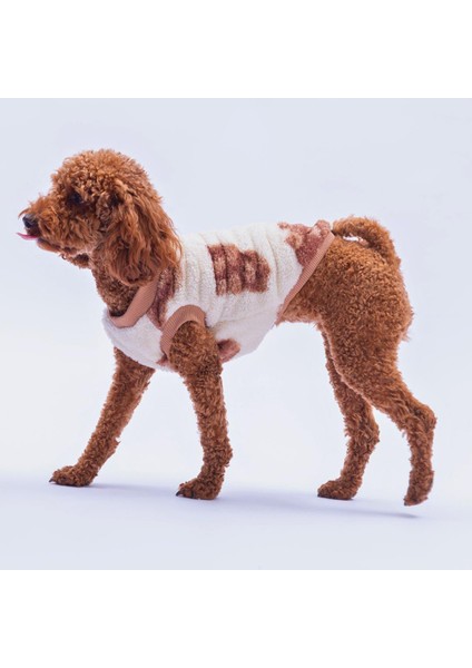 Poodle Paw Peluş Sweat Poodle Desenli Kedi Köpek Sweati Kedi Köpek Kıyafeti Köpek Peluş Kolsuz Sweat Sıcak Tutan Süveter fırsatları