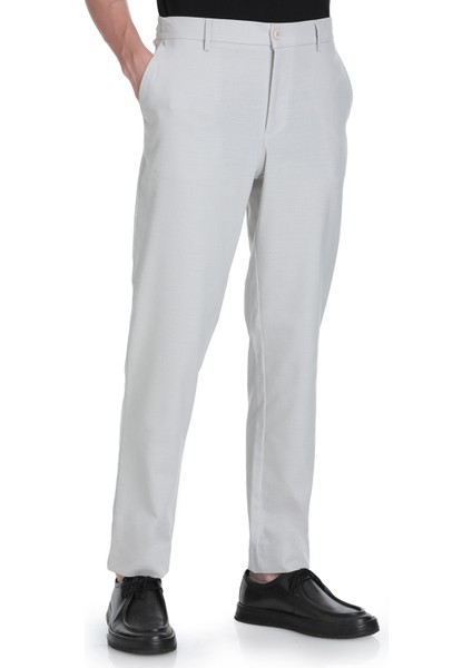 Taş Rahat Kesim Yandan Cepli Keten Jogger Pantolon