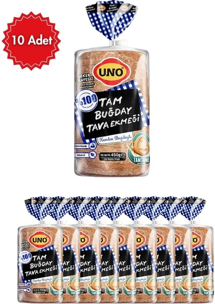 %100 Tam Buğday Tava Ekmeği Kavılca Buğdaylı x 10 Paket – Doğal Lif Kaynağı, Yumuşak ve Doyurucu Lezzet