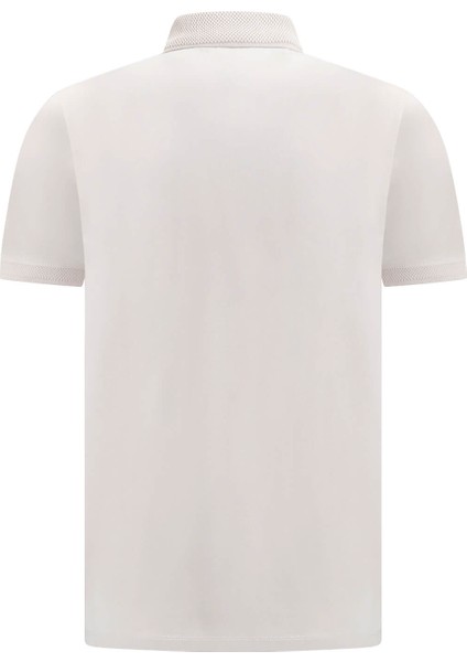 Ekru Regular Fit Polo Yaka Pamuklu Tişört fiyatları