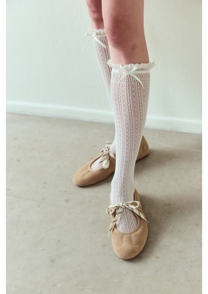 Marşmelov Fiyonk Detaylı File Pantolon Çorabı fiyatları