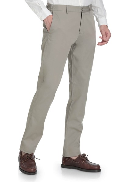 Yeşil Rahat Kesim Pamuklu Yandan Cepli Jogger Pantolon